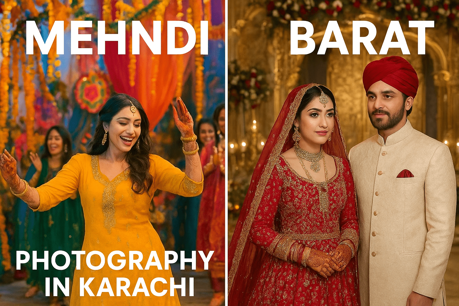 Mehndi and Barat Photography in Karachi